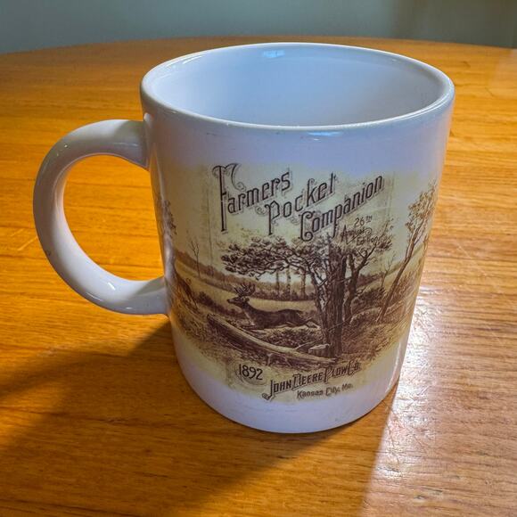 John Deere Plow Co Farmer's Pocket Companion 1892 12 oz. Ceramic Coffee Mug - Picture 1 of 7
